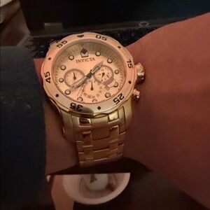 Invicta Gold Chronograph Men's Watch